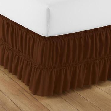 Imagem de Saia Box Ajustável para Cama Box Casal, Queen e King Size Duplo Elásti