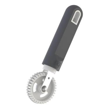 Imagem de Carretilha Profissional para Massas, Cortador e Fechador em PP, Cinza, 15,7 cm, Disco de Corte 5 cm, para Pastel, Ravioli e Tortei