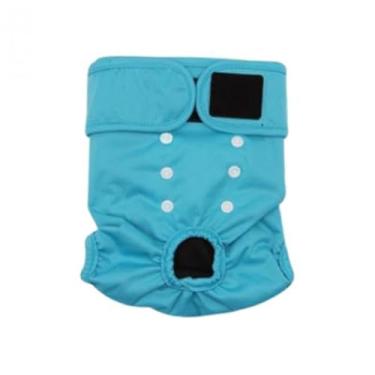 Imagem de WeiLaiKeQi Fralda fisiológica para cães fêmeas, macia, reutilizável, ajustável, altamente absorvente, para período menstrual, Xs