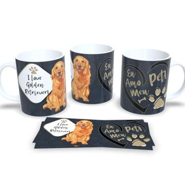 Imagem de Seu Pet Sempre Com Você Caneca Personalizada Dog Cachorro (I Love Golden Retriever)