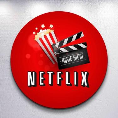 Imagem de Capas p/ Painel Redondo Estampa N3tFlix Pipoca Filme Estampa Infantil 