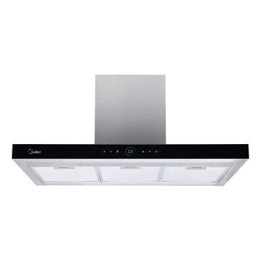 Imagem de Coifa Parede 90cm Black Inox 220v Smart Touch - Midea