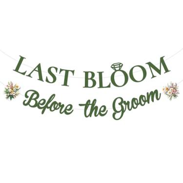 Imagem de Cheerupp Decoração floral de festa de despedida de solteira, última flor antes do noivo sinal de guirlanda para despedida de solteira chá de panela presentes acessórios para fotos de festa