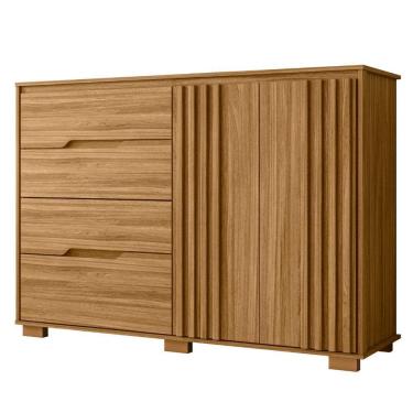 Imagem de Cômoda Texas 2 Portas E 4 Gavetas Freijó Moval