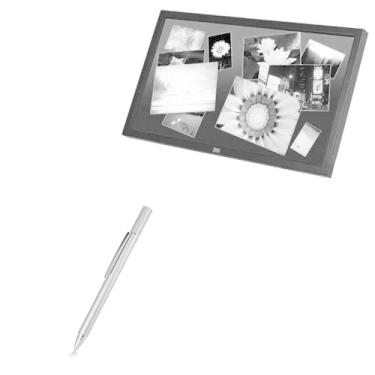 Imagem de BoxWave Caneta Stylus compatível com tela multitoque 3M C3266PW - Caneta Stylus capacitiva FineTouch, caneta Stylus super precisa - prata metálica