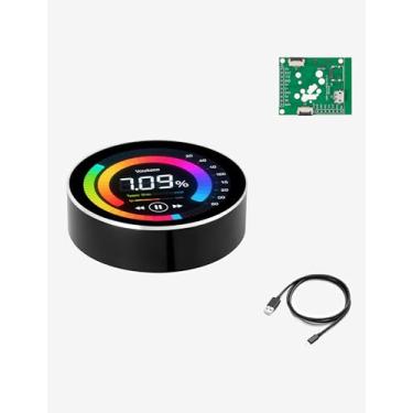 Imagem de UEAIDISP Visor de botão redondo ESP32-C3 1,28 polegadas 240×240 IPS TFT para Arduino LVGL WiFi BLe Uart Rotary Display (preto)