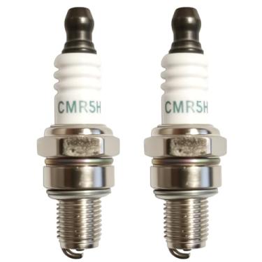 Imagem de AZXX Vela de ignição CMR5H pacote com 2, velas de ignição de motor de 4 tempos para CHAMPION 965 RZ7C para NGK CMR5H Vela de ignição para Honda 31916-Z0H-003 Apto para motosserra cortador Stihl FC56