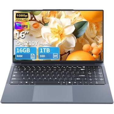 Imagem de Laptop para jogos de 16 polegadas, laptop i5 de até 3,60 GHZ, laptops 1920 x 1200 tela HD, 16 GB de RAM, SSD de 1 TB, WiFi5, webcam, BT5.0, Mini HDMI, RJ45, teclado retroiluminado, laptops