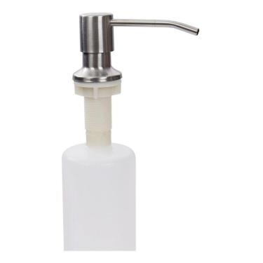 Imagem de Dispenser Dosador Detergente Sabonete Embutir Aço Inox 500Ml