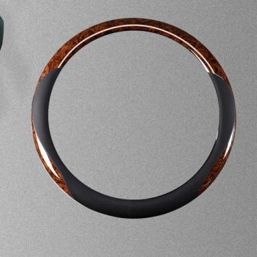 Imagem de Generic Capa de Volante, Protetor de Volante Automático de 38 Cm Antiderrapante, Fácil de Instalar No Carro (Marrom)