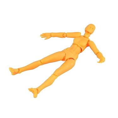 Imagem de Acouto Desenho e Pose de Corpo de Figura Personalizável - Projetos Perfeitos de Manequim de PVC Móvel, Decoração, Adereços Fotográficos e Ideias para Presentes, 13 Cm de Altura (Laranja #16)