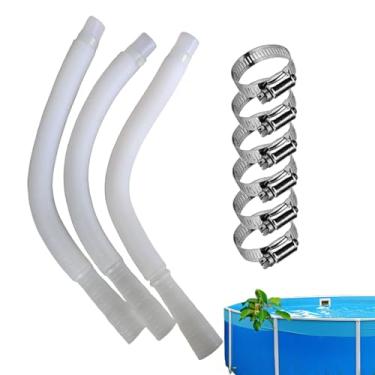 Imagem de Mangueira de substituição para bomba de piscina | Mangueira de conexão de filtro de bomba de piscina | Acessórios para tubos, suprimentos de escumadeira com braçadeiras, acessórios de sistema de água