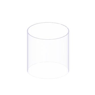 Imagem de Skweawert Tubo de acrílico 125 mm (4,92") ID 130 mm (5,12") OD 150 mm (5,9"), tubo de PMMA redondo rígido transparente, tubo de plástico, para sistema de resfriamento de água, tubo de água de aquário