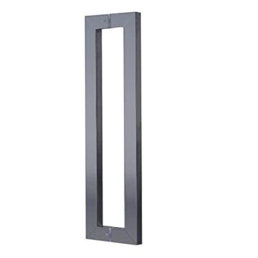 Imagem de STXYANGV Puxador de porta puxador de porta de celeiro deslizante para interior/exterior, 44 cm/60 cm/80 cm/100 cm/120 cm/150 cm de comprimento para portas de escritório/banco, montado de trás para