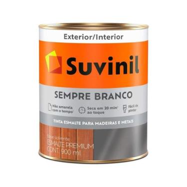 Imagem de Tinta Esmalte Sempre Branco Suvinil Brilhante 3,6 L - 50579200