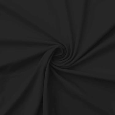 Imagem de Tecido de nylon preto e elastano, tecido esportivo fosco da The Yard, 80% nylon, 20% elastano, elasticidade em 4 direções 152 cm de largura para esportes, dança, ioga, costura - 1 jarda