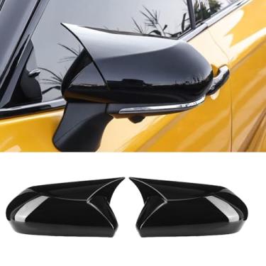 Imagem de Compatível com Toyota Camry 2026 2025 2024 2023 2022 2021 2020 2019 2018 acessórios aparência agressiva carro exterior porta lateral retrovisor capa guarnição tampas - preto brilhante