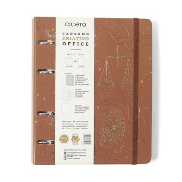 Imagem de Caderno Argolado Cícero Office Duo Origens Pautado &amp Pontado A5 Ter