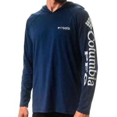 Imagem de Camiseta Columbia M/L Aurora Terminal Tackle Marinho, EG