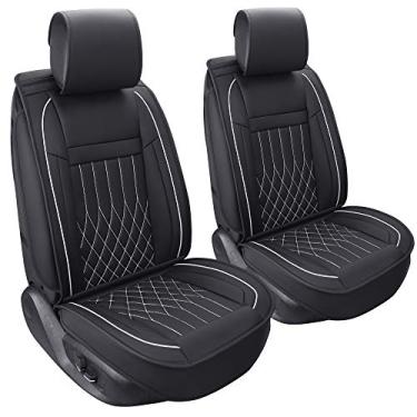 Imagem de Aierxuan 2 peças capa de assento de carroAierxuan Front seat size AX-KK-QP-BLACK-W