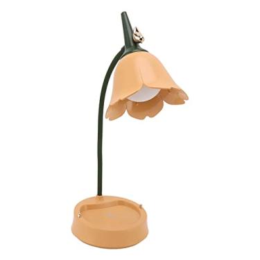 Imagem de Generic Lâmpada de Mesa Sensível Ao Toque, Luz de Mesa LED Dobrável Disponível Em Forma de Pétala USB 5V Regulável 3W Recarregável para Escritório (#12)