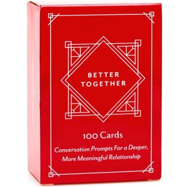 Imagem de Jogo de cartas Better Together Couples para adultos casados ou novos casais — ótimo jogo de cartas para um encontro noturno — jogo para casais que pode fortalecer um relacionamento — baralho de 100 ca