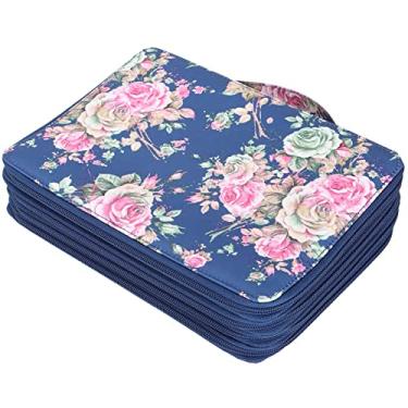 Imagem de Fafeicy Estojo para Lápis Com 200 Slots, Suporte para Caneta Com Zíper de 4 Camadas e Estampa, Organizador de Papelaria de Tecido de Grande Capacidade para Estudantes de Arte, Escritório Escolar