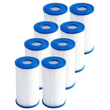 Imagem de DAYEAR Filtro de água de sedimento plissado de 20 mícrons 12,7 x 6,3 cm Cartucho de filtro de mergulho a frio de substituição compatível com resfriador de água Cold Plunge, refrigerador de banho de