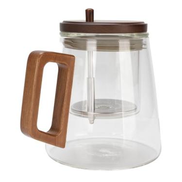 Imagem de Jiawu Bule de chá Com Infusor à Prova de Calor, Bule de Vidro para Escritório Doméstico, Transparente Com Separação de água de 750ml (Estilo 2)
