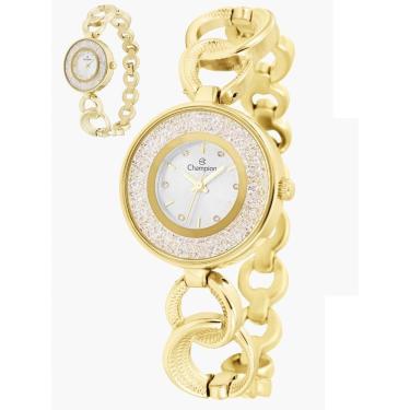 Imagem de Relógio Champion Feminino Ref: Cf26008h Bracelete Dourado