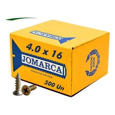 Imagem de Parafusos Madeira Philips 4,0 X 16 Caixa 500 Pçs Jomarca