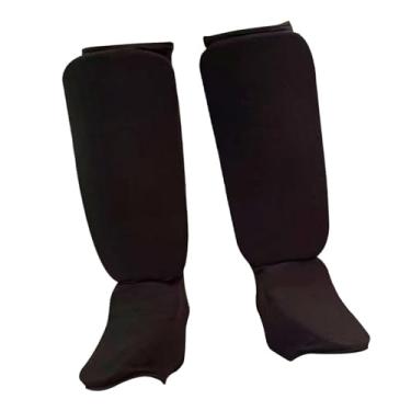 Imagem de Dynwave Caneleiras de Muay Thai, Protetores de Pernas Confortáveis, Protetores de Peito para Chutes, Esportes de Karatê, Taekwondo e Luta Livre, Preto