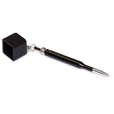 Imagem de OKKO Suporte de giz preto para taco de bilhar Bullet Pocket Chalker