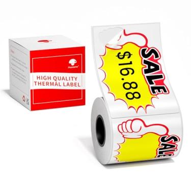 Imagem de Phomemo Etiquetas adesivas de preço de venda para impressora de etiquetas M110/M100/M220/M108/M221, etiquetas de preço de venda autoadesivas para pequenas empresas, varejo, mercado de pulgas, vendas