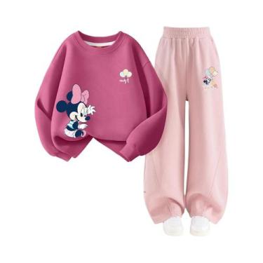 Imagem de Conjunto De Moletom Para Meninas Bebê Com Estampa Da Disney Minnie, 2 
