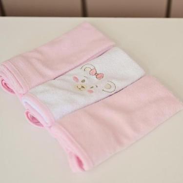 Imagem de Toalha de Boca para Bebê 34 cm x 34 cm 3 Unidades Bublim, Ursa Borbole