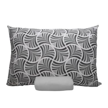 Imagem de Jogo de Lençol Portallar Doce Vida Fronha 100% Algodão Solteiro La Plata/Cinza Frio