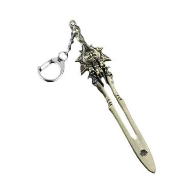 Imagem de Chaveiro God of War Ragnarok: Kratos, Ares, Thor, Mjolnir, Machado Lev