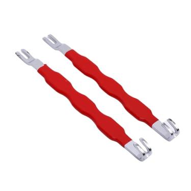 Imagem de MOTOULAX Removedor de ferramentas de remoção de conector de terminal elétrico automotivo 2 peças universal multifuncional para a maioria dos veículos vermelho