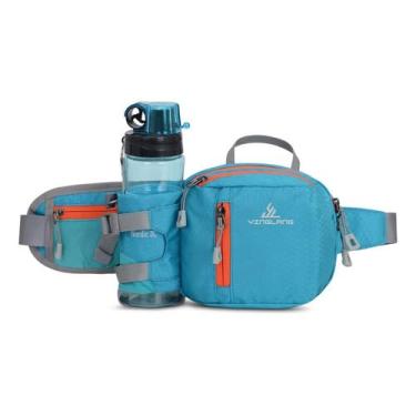 Imagem de Pochete Esportiva 3L para Trilha, Caminhada, Corrida e Trekking, Bolsa de Cintura Azul para Viagem