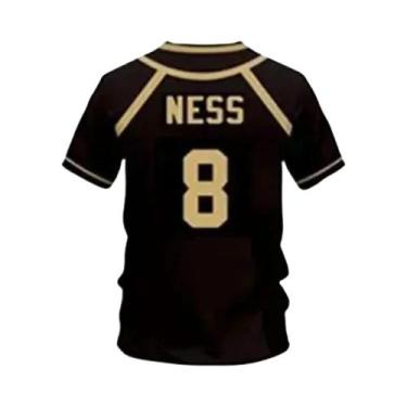 Imagem de Camiseta Masculina Azul Com Estampa Animada 3D De Michael Kaiser, Tama