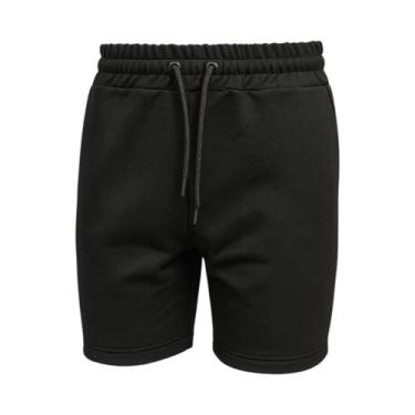 Imagem de Short Masculino Adulto Liso Algodão Com Bolsos Do P ao G3 Plus Size Go