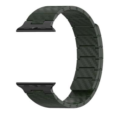 Imagem de GAFNED Pulseira masculina magnética de fibra de carbono para Apple Watch séries 10, 9, 8, 7, 6, 5, Se 4, 4, 4, 41 mm, 38/40/41MM, Ágata