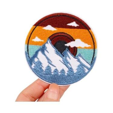 Imagem de Adesivo Bordado Para Camping Ao Ar Livre, Patch De Ferro Para Roupas D