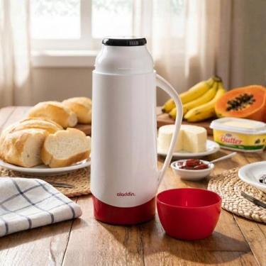 Imagem de Garrafa Térmica Aladdin 500ml Rolha Continental Preto/Melan
