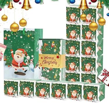 Imagem de Caixa saltitante dobrável de Natal,Caixa saltitante de Natal | Caixa romântica do envelope verde que salta caixinhas de natal - Suprimentos para festas de Natal, caixa de divertida para lembrancinhas