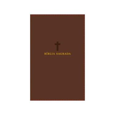 Imagem de Livro - Bíblia NVI, Couro Soft, Marrom, Letras de Jesus em Vermelho - 