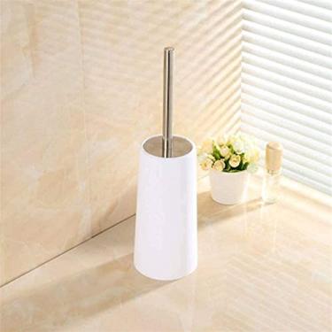 Imagem de Escovas e suportes de vaso sanitário Suporte de escova de limpeza de banheiro com conjunto de suporte acessórios de banheiro kit de escova de banheiro de aço inoxidável escovas de escova de escova Wc