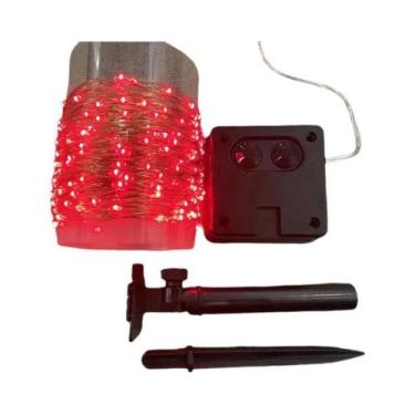 Imagem de Luzes De Cordão De Fio De Cobre LED Para Exterior, Pisca-Pisca Solar P