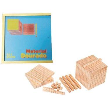 Imagem de Brinquedos Educativos - Material Dourado 611 Peças - Brinquedos Divert